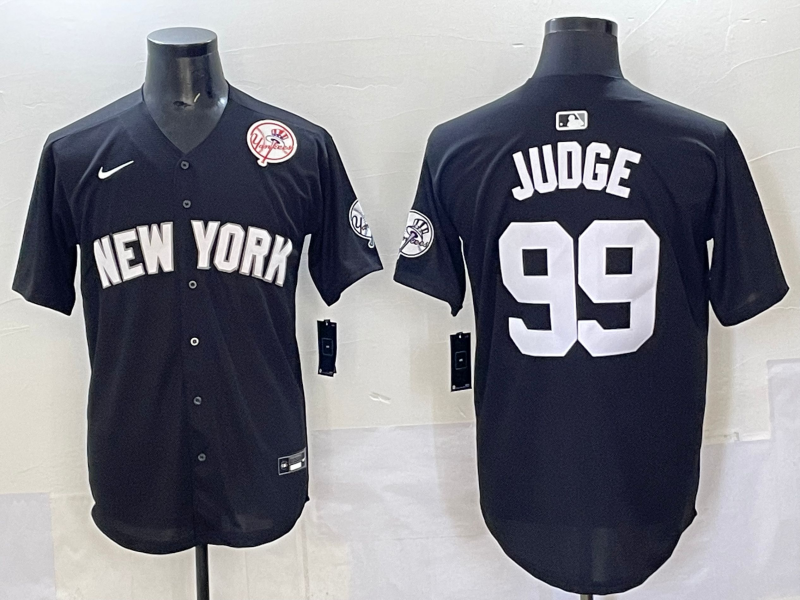 Men 2025 New York Yankees #99 Judge black Nike MLB Jersey style 725004->new york yankees->MLB Jersey